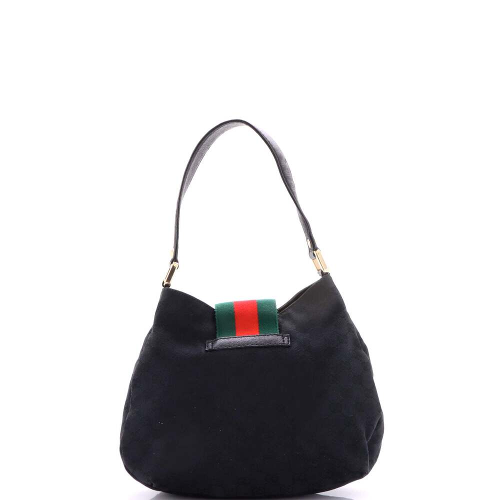 Gucci New Ladies Web Hobo Gg Canvas #238991G10B - Picture 3 of 8